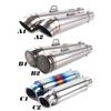 Universal 51mm 60mm project Motorcycle Exhaust Muffler Modified Exhaust Stainless Steel Carbon Fiber Fit Most Motorbike