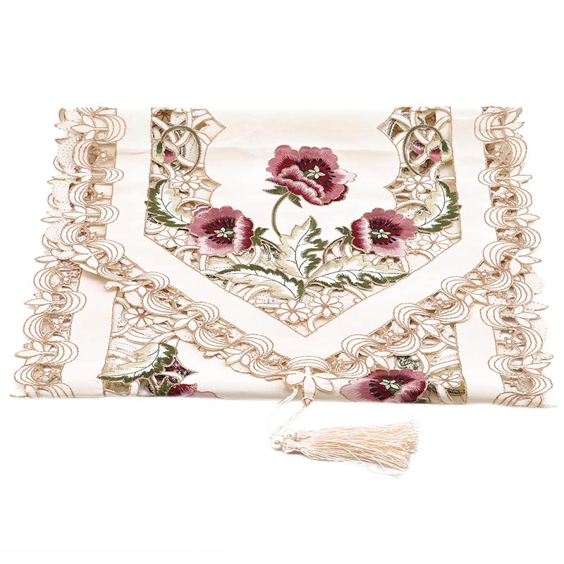 Chinese Classical Jacquard Table Runner Tassel Home Cloth Decoration Runner Strip Tablecloth Living Room Dining Room Decor Hot