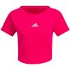T Shirts Women's Eye Catching Pink/White Crew Neck Moderate Other KC0183