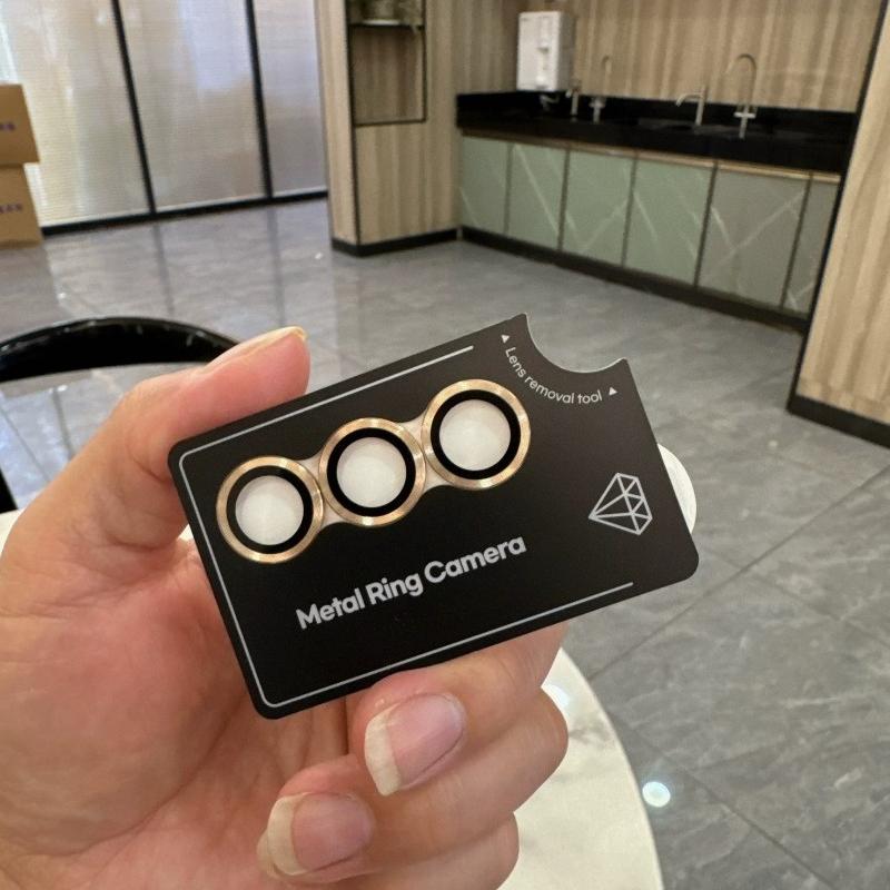 Anti Scratch Full Cover Lens Protection For Samsung Galaxy Z Fold Flip 8 7 6 5 4 CD Pattern Metal Ring Glass Camera Protect Cap