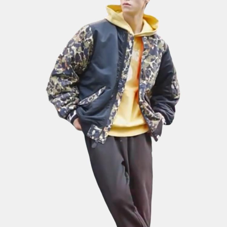 Bape X Unkle Mwa Camo MA 1 Jacket 0ZXJKM31903XG