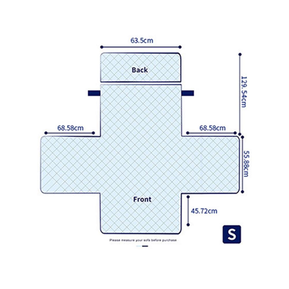 Anti-Static Fashionable Sofa Slipcover Multiple Pockets Soft Sofa Cover For Restaurant Office