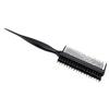 Double Sided Hair Brush Comb Rat Tail Fine Tooth Styling Comb for Sectioning Parting Black