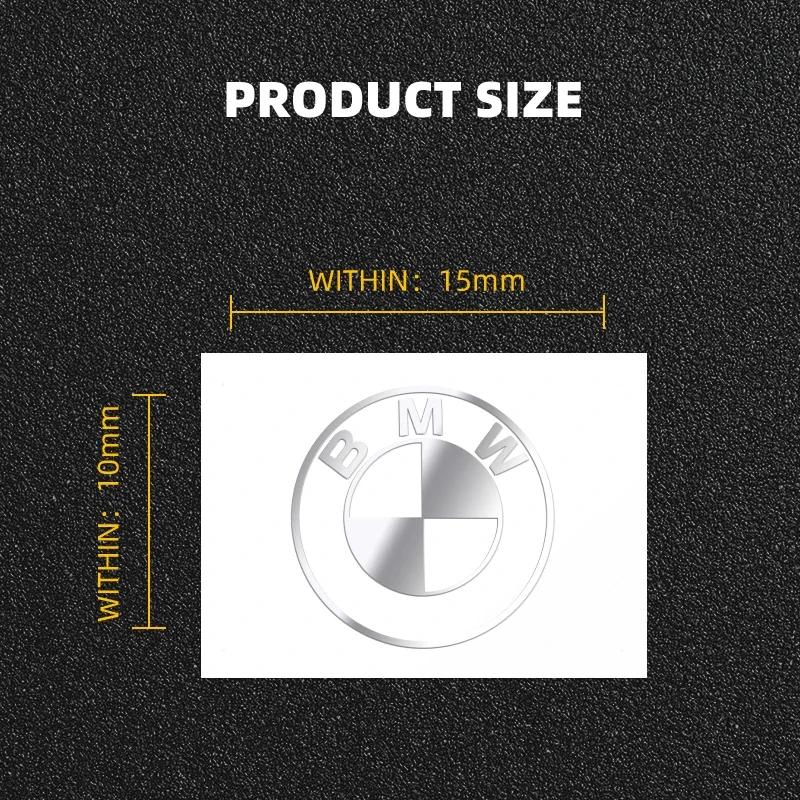 JTCM2 2/5/10pcs 3D Metal Car Emblem Sticker Decor Badge Decal Interior For Bmw E46 E39 E90 E60 E30 F10 F11 F20 F30 G20 G30 X1 X3 X5 Z4