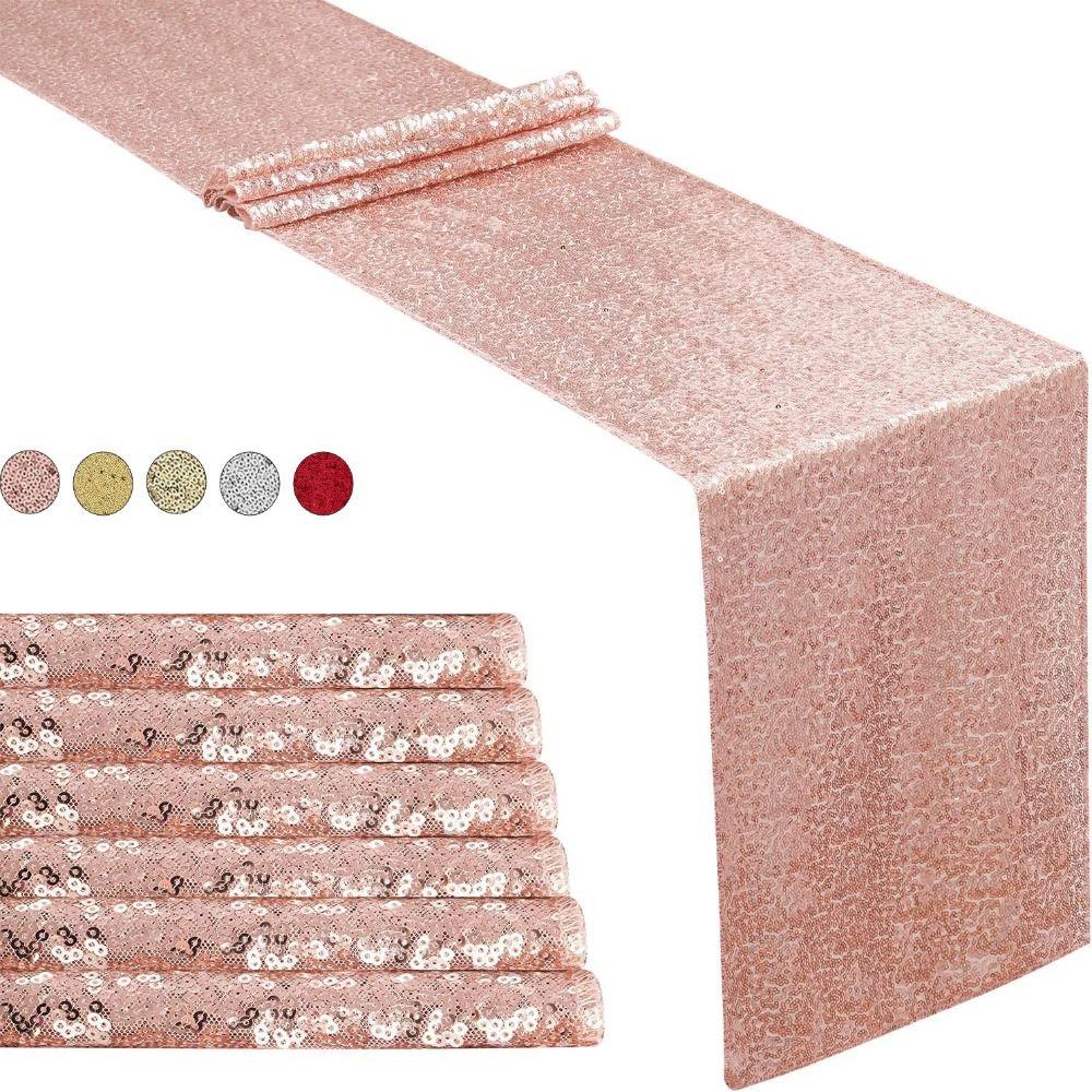 New Sparkling Sequin Table Runners 30*180cm Glitter Finish Glitter Table Runner Table Decor Birthday Party