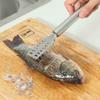 Fish Scale Remover Stainless Steel Handheld Manual Increase Efficiency Fish Descaler Tool for Kitchen