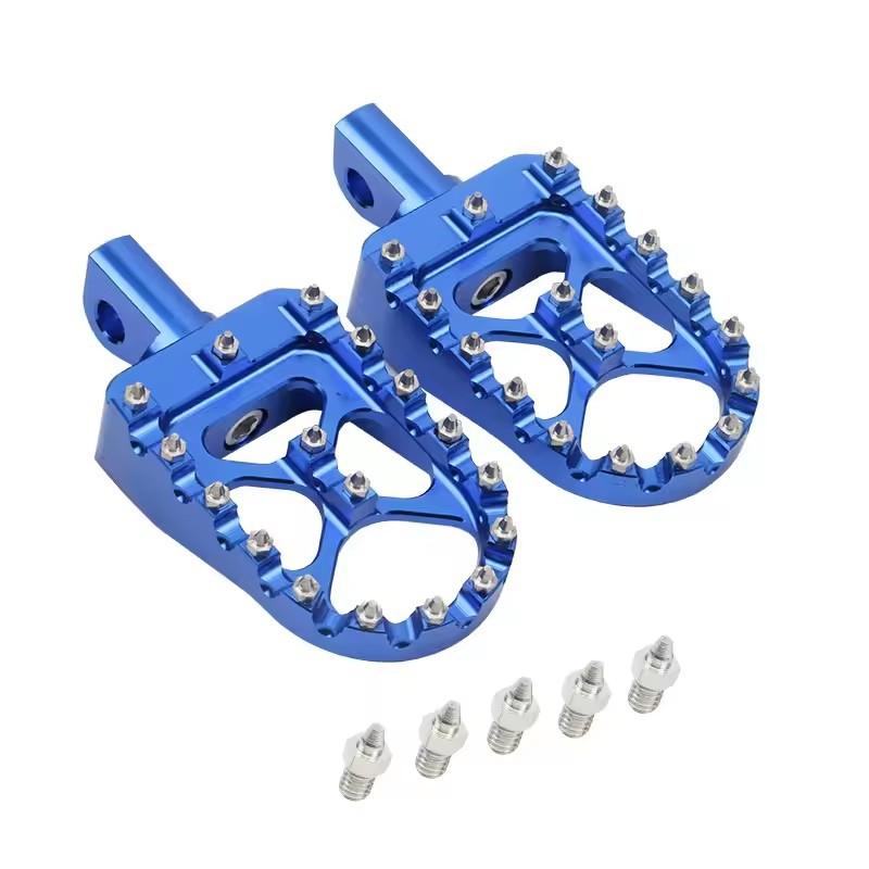 Universal Motorcycle Footpegs 360° CNC Wide Fat Roating Foot Pegs For Harley Dyna Fat Bob Softail Sportster Street Bob Motocross