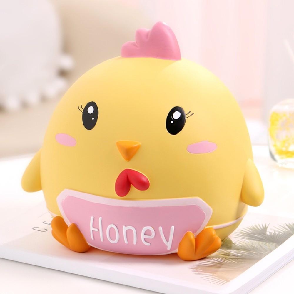 Little Yellow Chicken Pig Money Jar Cartoon Animal Coin Saving Box Valentine's Day