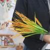 Plastic Wheat Ears Rice Plant Branch Yellow Flower Fake Plants  Party Wedding Decor