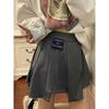 Niche Design College Style High-Waist Irregular Mini Skirt for Spring/Summer