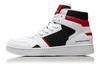 Knight Leather Fashion High Top Skateboard Shoes Men's Red White Black AGCN285-3