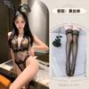 Sexy lingerie open crotch temptation tight lace see-through mesh clothes free onesie