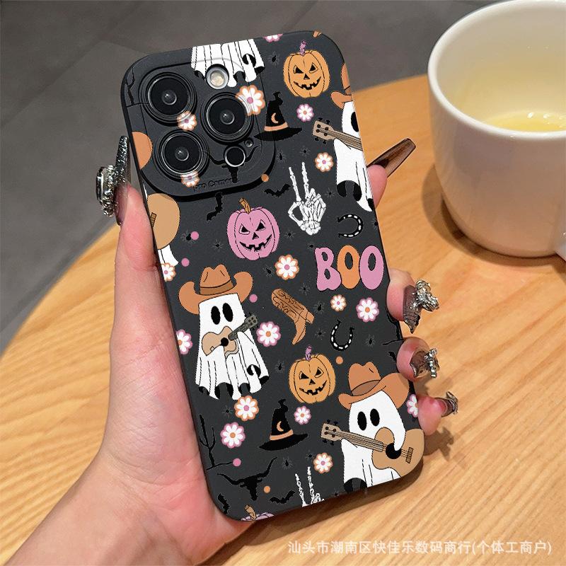 Halloween element Apple 15promax mobile phone case iphone14 is suitable for 12/13mini new 16Pro soft