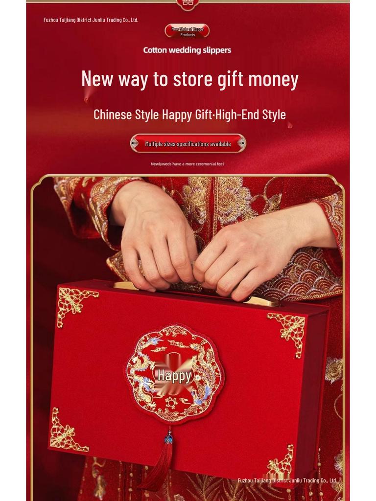 Luxury Betrothal Gift Box: Elegant Engagement & Wedding Decoration for Bride Price Cash