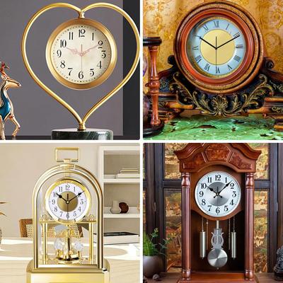 2 Pack Jump Second Quartzs Pendulum Clock Movement Mechanism Kits with Clock Hand Set for Clock Repair Replacement Parts