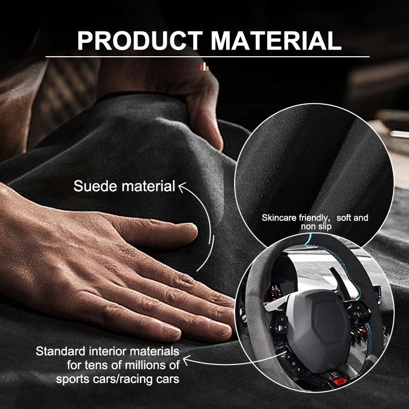 Suede Car Coaster Water Cup Holder Anti-Slip Pad Accessories For Benz AMG A C E S G Class W201 W210 W108 W204 W205 W203 QS1