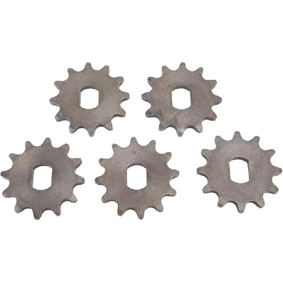 SUNGOOYUE 5pcs 420 Engine Sprocket, Steel Inner Diameter 12x17mm Motor Chain Wheel for MY1020 High Speed Motor 12T