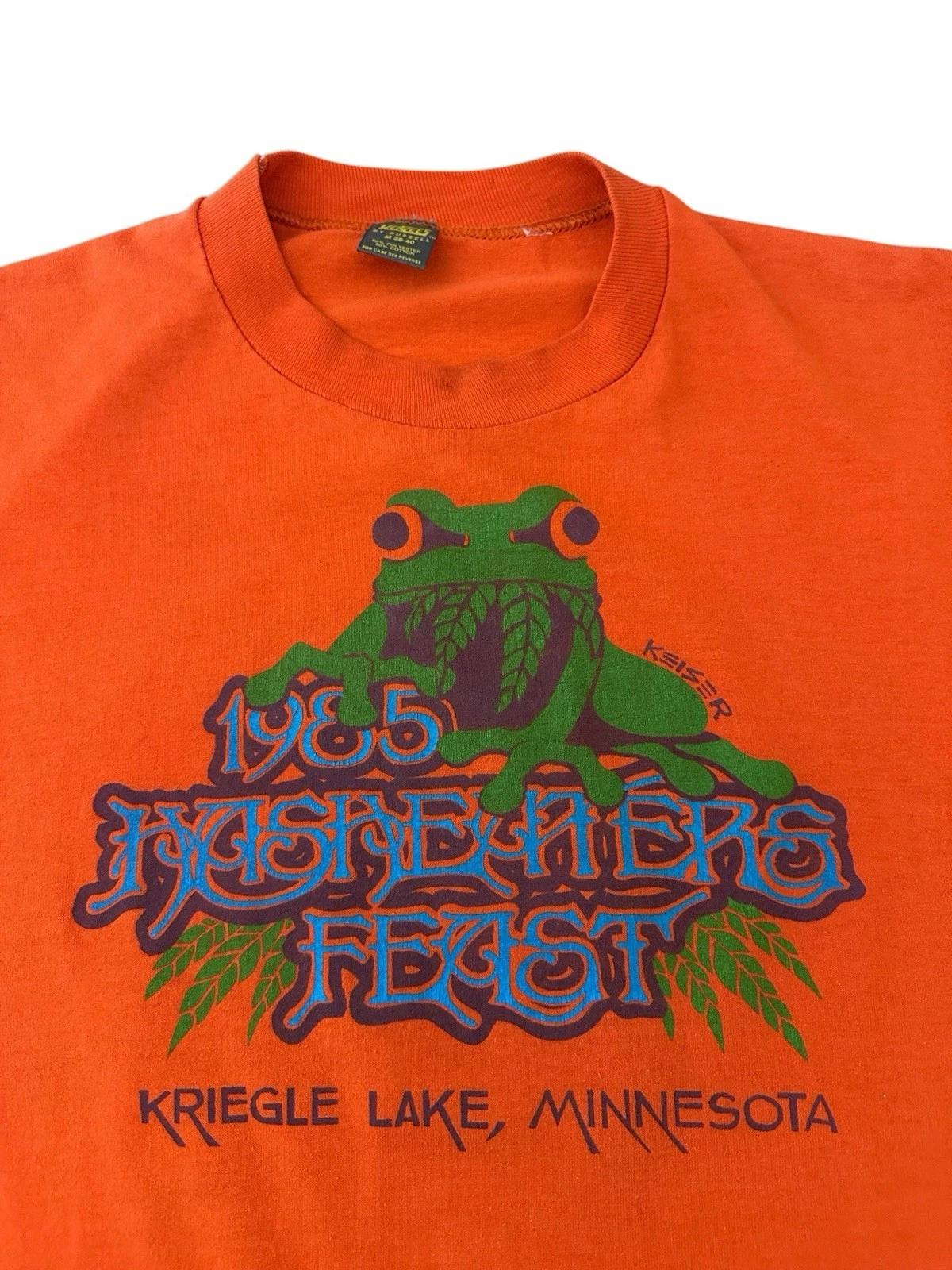 

Vintage Kriegel Lake Minnesota T Shirt Men’s Medium 80’s USA Orange S