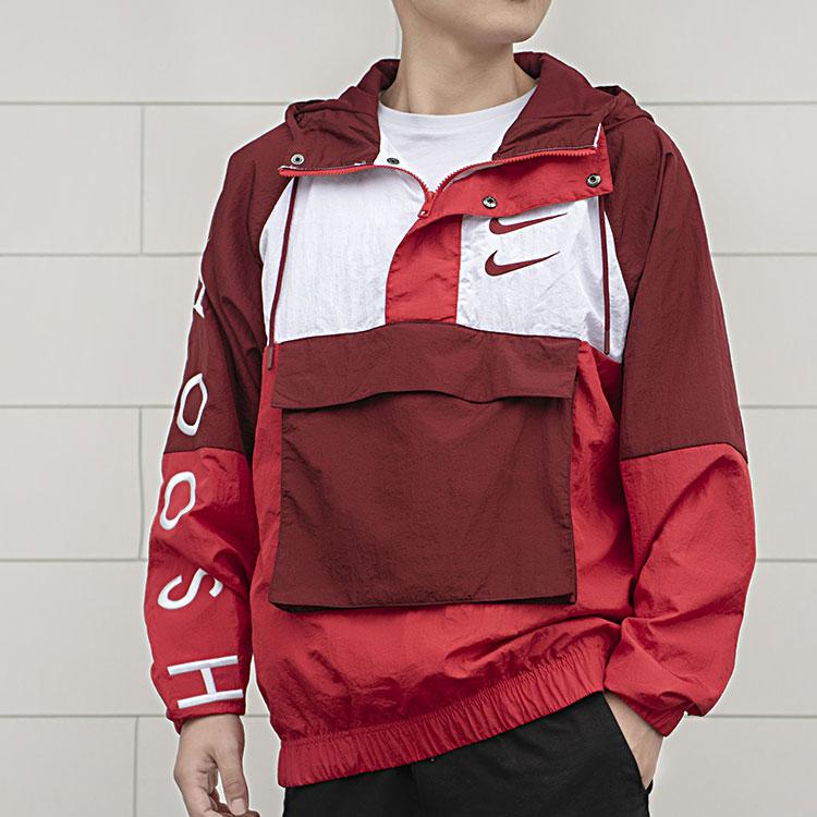 Nike NSW Swoosh Woven Jacket Men Outerwear Red DJ0477-677