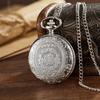 Popular Retro Antique Lightweight Chain Clock Carving Appearance Creative Gift Quartz Pocket Watch