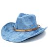 Fashion Men's and Women's Trend Cowboy Hats Wholesale Ball Party Solid Color Top Hats Can Wear High-end Jazz Hats In All Seasons