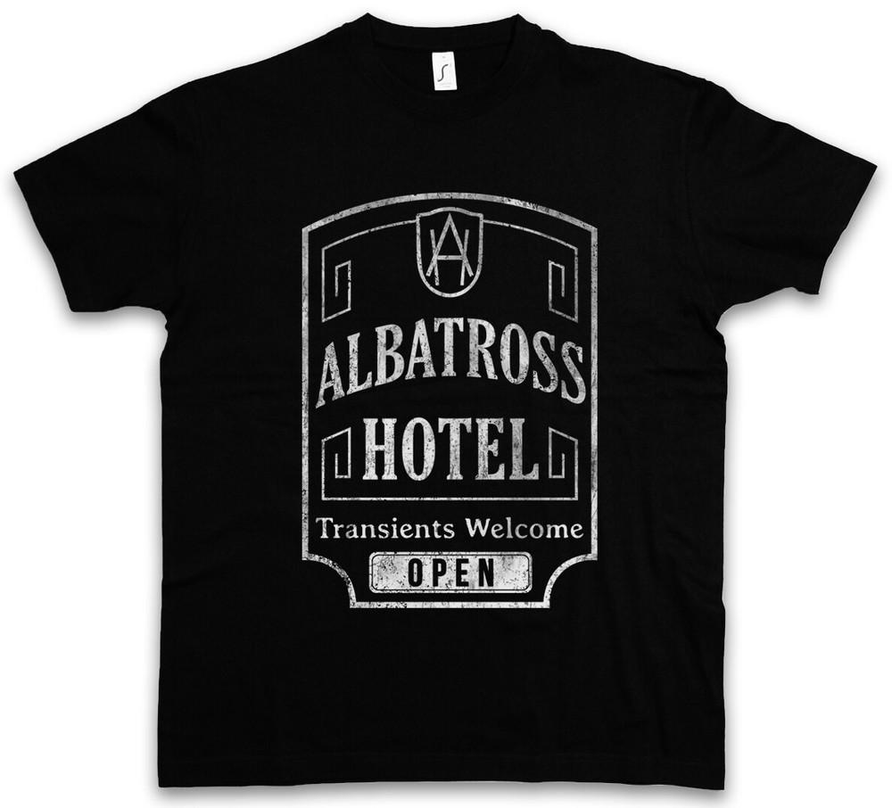 

ALBATROSS HOTEL T-SHIRT Boardwalk Nucky Thompson Empire City Sign Logo Motel 4XL