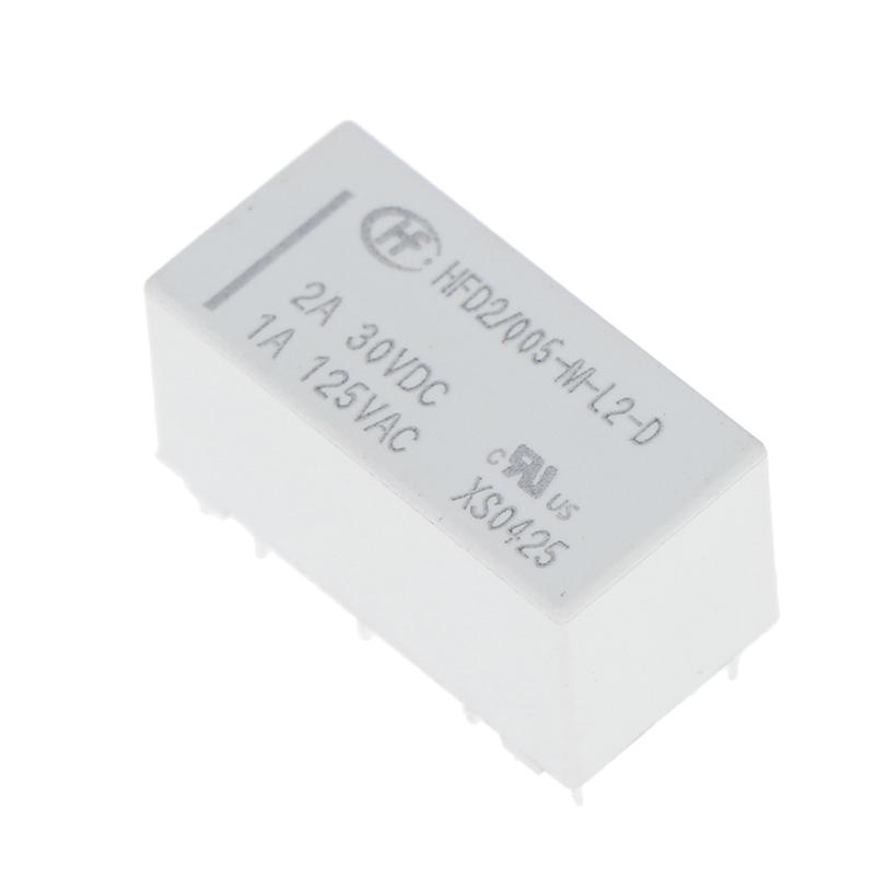 5V Cewka Przekaźnik Bistabilny Latching Dpdt 2A 30Vdc 1A 125Vac Hfd2-005-M-L2-D Realy