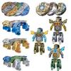 Creative Deformation Robot Dinosaur Top, Children'S Fingertip Top Decompression And Release Toy