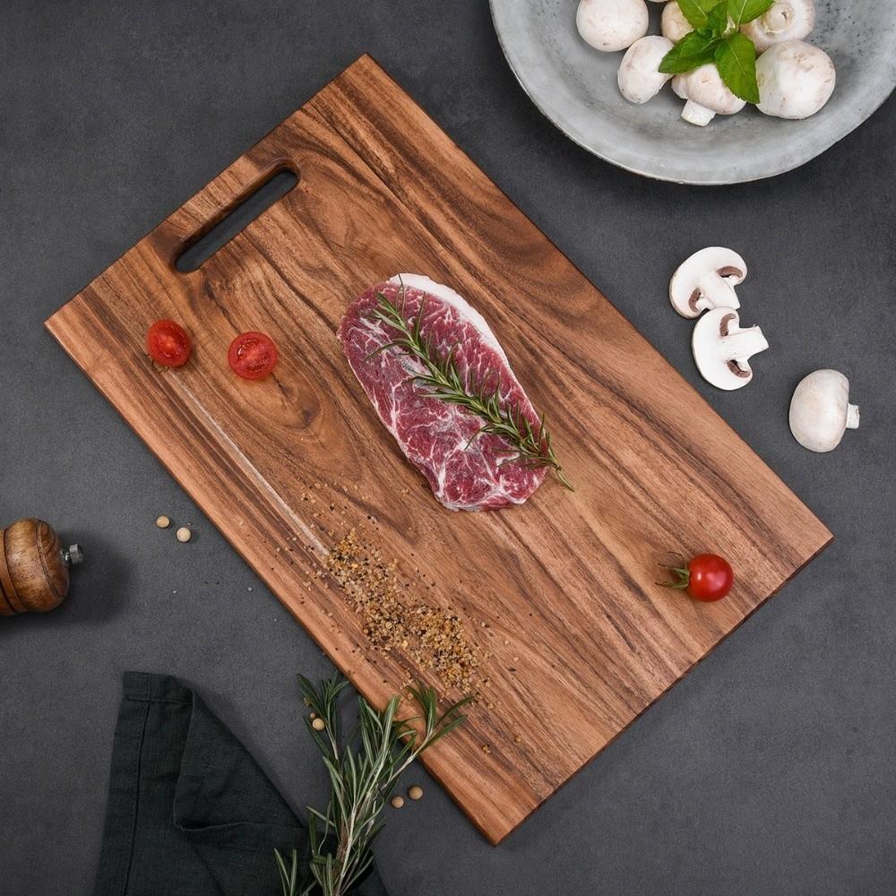 Thickened Chopping Board Natural Color Cooked Food Tray Chopping Block  Food Serving