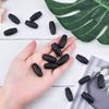 WANDIC Breakaway 100pcs Black Plastic Bead Barrel Connectors Safety Clasps Buckles for Necklaces Straps Bracelets DIY Crafts Making Clasps,