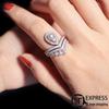 Zhuji Versatile Freshwater Pearl Ring: Two-way Style High-end Pearl Jewelry Accessory.