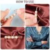 14 Pezzi Spilla Pin Spilla per Foulard di Perle Assortiti Hijab Musulmano Clip Piccole