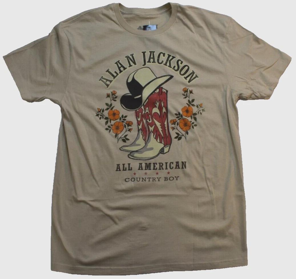 Alan Jackson Juniors All American Country Boy Boyfriend Fit T-Shirt NWT XS-2XL XL