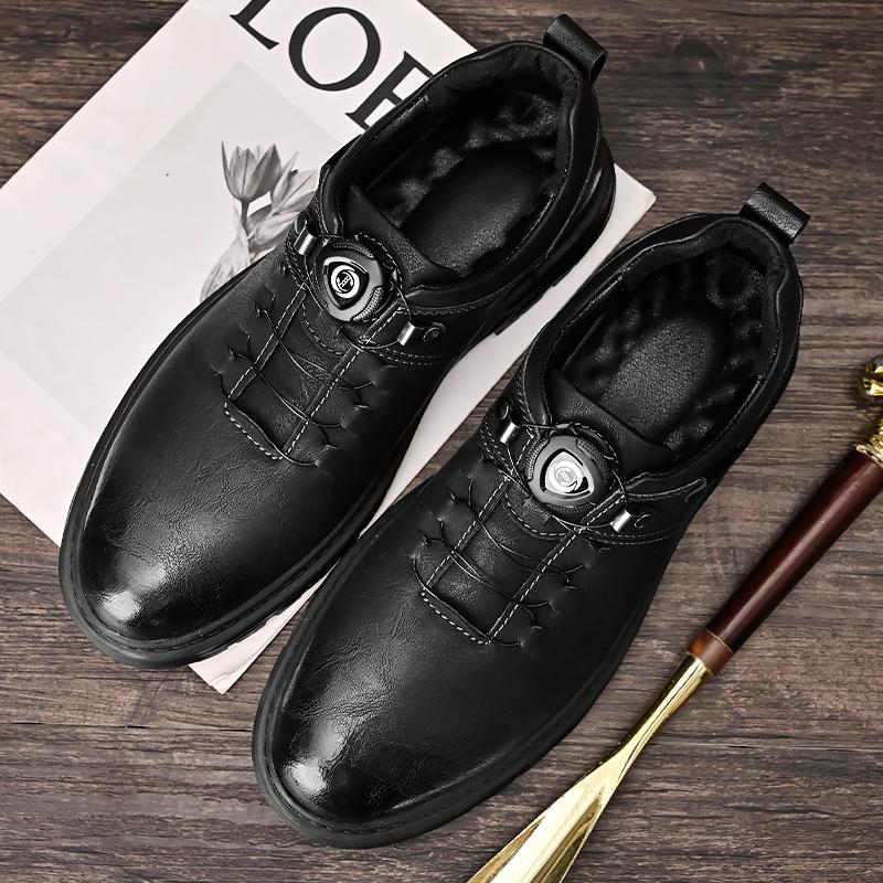 Designer Brand Men's Genuine Leather Shoes Anti-skid Casual Shoes Men's Camping Shoes Park Walking Shoes Versatile Free Delivery