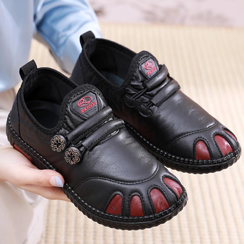 ****** and Autumn New ******* Old Cloth Shoes Women's Single Shoes Trendy Versatile Fashion Waterpro** Bottom