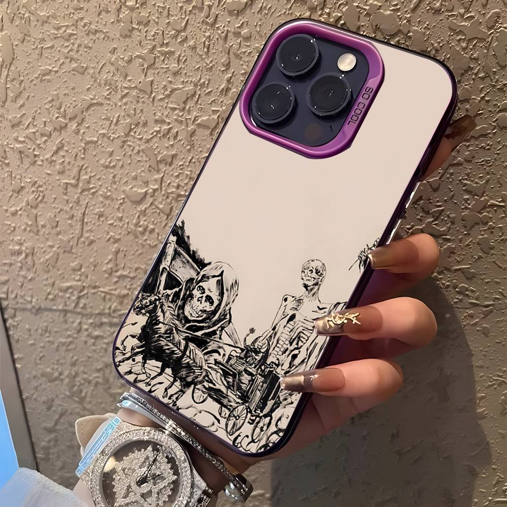 A-Avenged S-Sevenfold Rock For iPhone 17,16,15,14,13,12,11,Mini,Pro,E,SE4,XS,MAX Purple Shockproof Candy Matte Cover