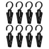 8 Pezzi Clip per Tenda con Ganci Luminosi Regolabili a 360 Gradi Clip Multifunzionale per Tenda per Attrezzatura da Campeggio all'Aperto
