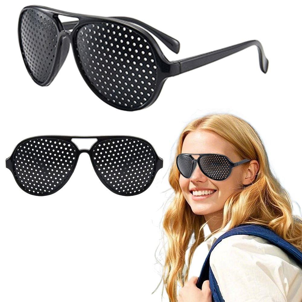 Vision Care Exercise Glasses Anti-Fatigue Device Improve Eyesight Eyeglasses Unisex Black Silver Vision Improve Glasses