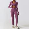 Guangzhou Zechuang Clothing Co., Ltd. Fashion Fall and Winter Skinny Yoga Clothes Nude Feel Quick-Drying Sports Suit Slim Looking