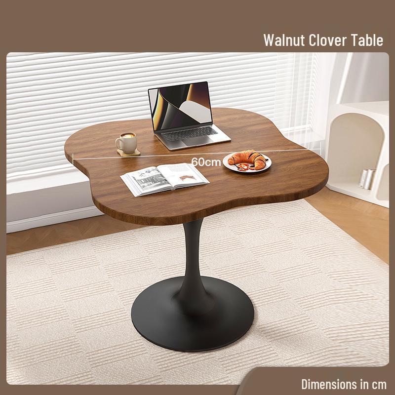 Compact Round Table: Ideal for Balcony, Living Room, or Business Meetings
