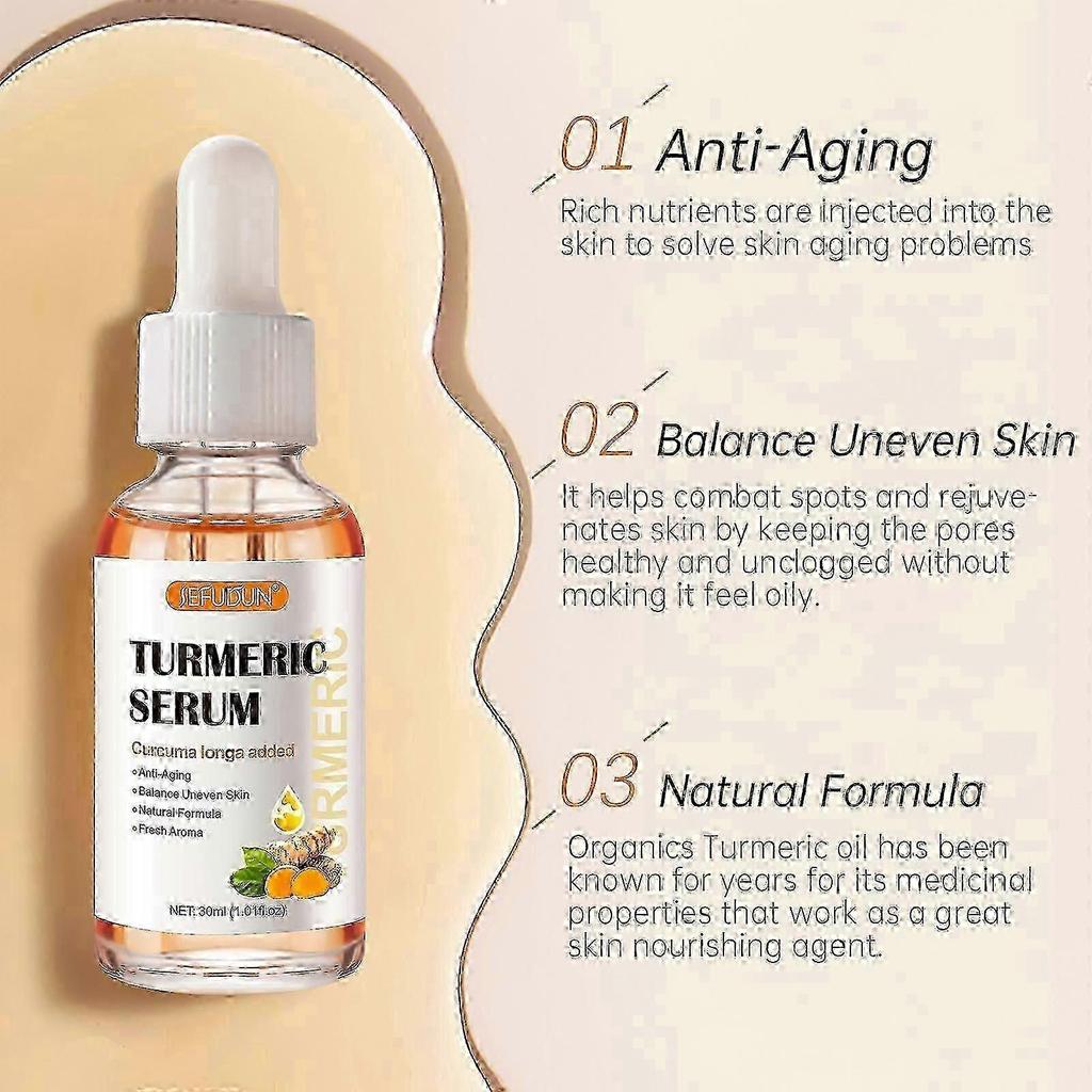 Pack Turmeric Serum For Anti-wrinkle, Turmeric Dark Spot Corrector Serum For