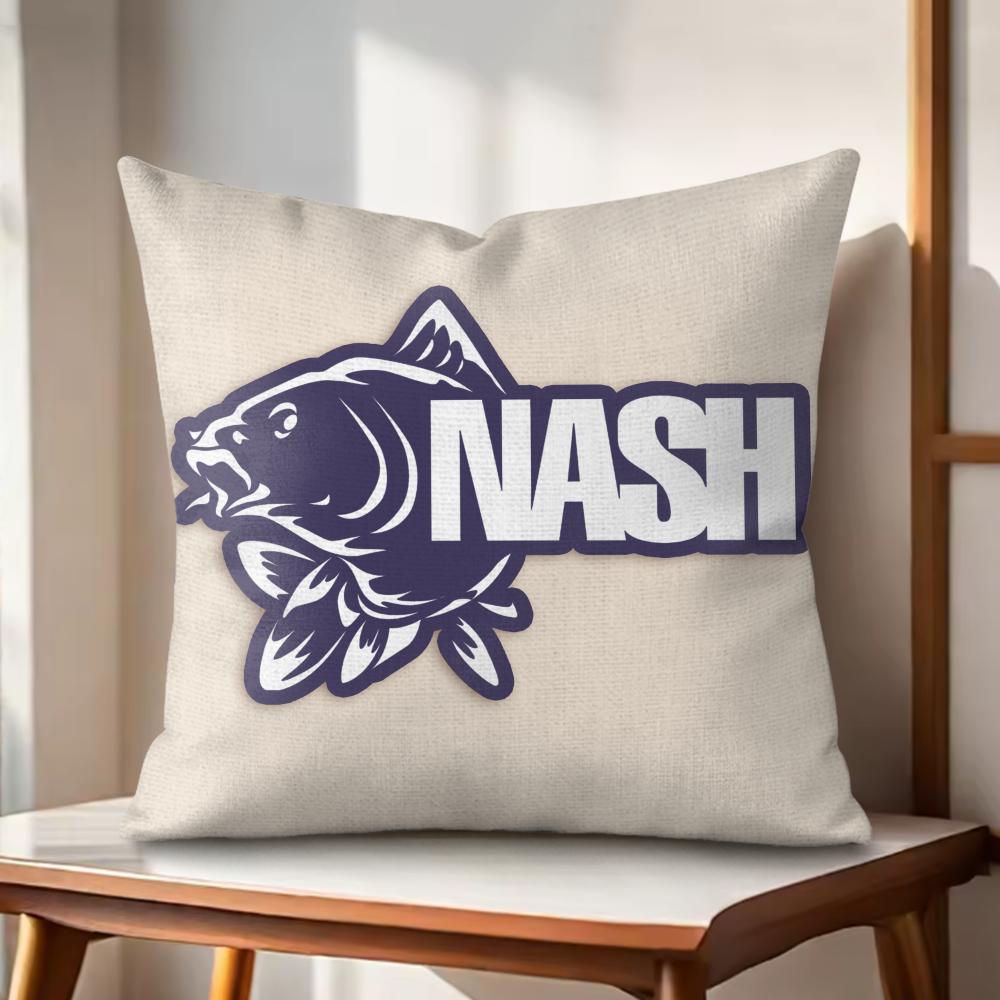

Fashion Brand NNAsh Fish Cushion Cover Natural Linen Organic Fabric DoubleSided Printing Couch Pillow Covers Home Decor 30x30cm