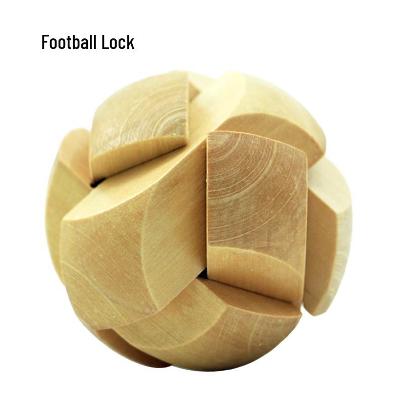 100-Piece Kongming Lock Wooden Puzzle Set for Kids and Adults