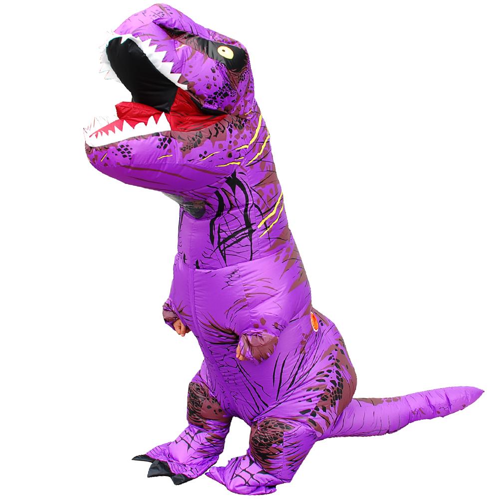 Adult Kids T-Rex Dinosaur Inflatable Costumes Purim Halloween Christmas Mascot Anime Party Cosplay Costume Dress Fancy Suits