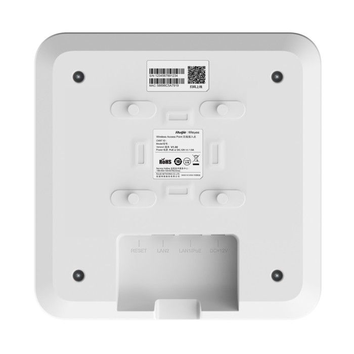 Plafonnier - RUIJIE - RG-RAP2260(G) - Point d'accès plafond - Wi-Fi 6 - AX1800 - Blanc