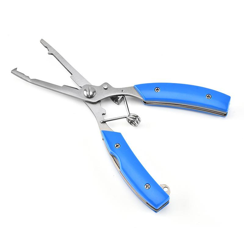 Stainless Steel Luia Pliers with Folding Knife Disconnector Fish Mouth Pliers Fishing Scissors Open Ring Pliers Rowing Rope Kayak Camping Fishing Tool