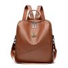 Women's Backpack PU Soft Leather Large Capacity Backpack Travel Bag
