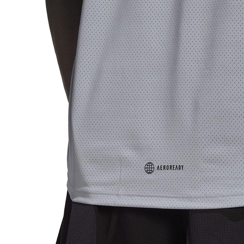 adidas HIIT T Shirts Men's Gray Crew Neck Moderate Straight Fit HL8791