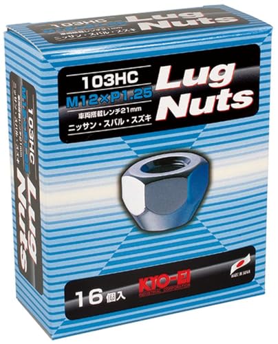 KYO-EI (Kyoei Sangyo) Lug Nuts [Quantity: 16 Pieces] [Through-hole Type 21HEX] M12 X P1.25 103HC-16P
