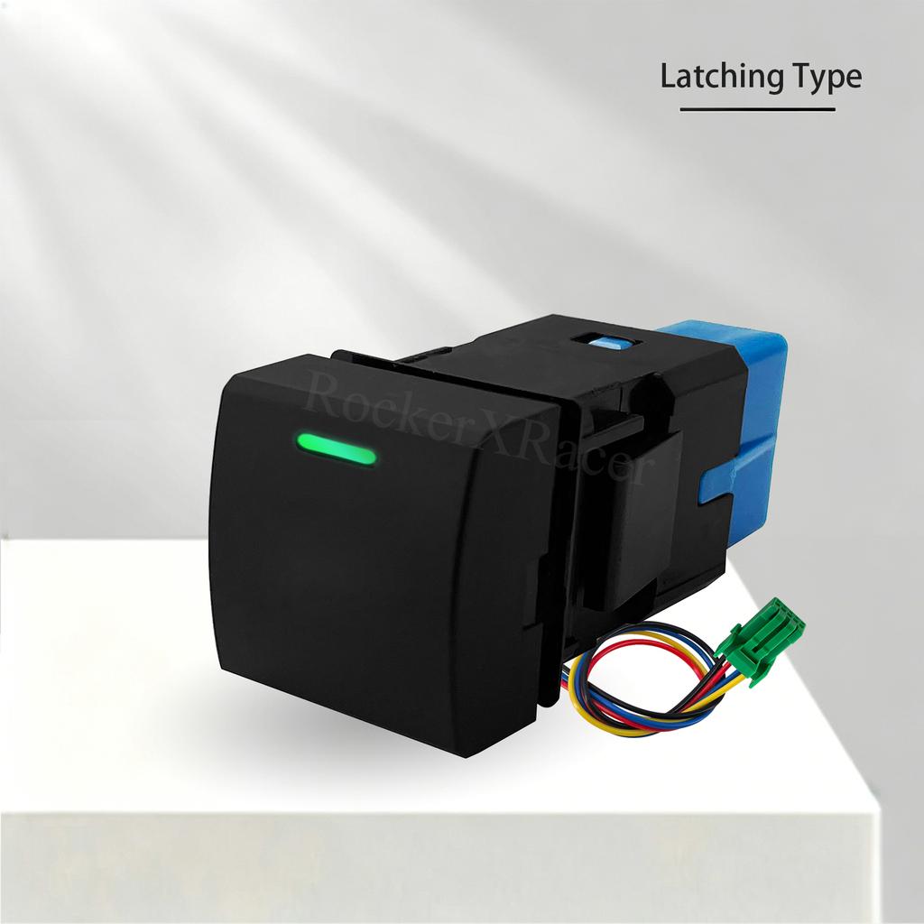 12V Car Push Switch LED DRL Fog Light Radar Lock Seat Heater ON-OFF for Toyota LandCruiser 300 Prado 150 Corolla Rav4 Camry 70